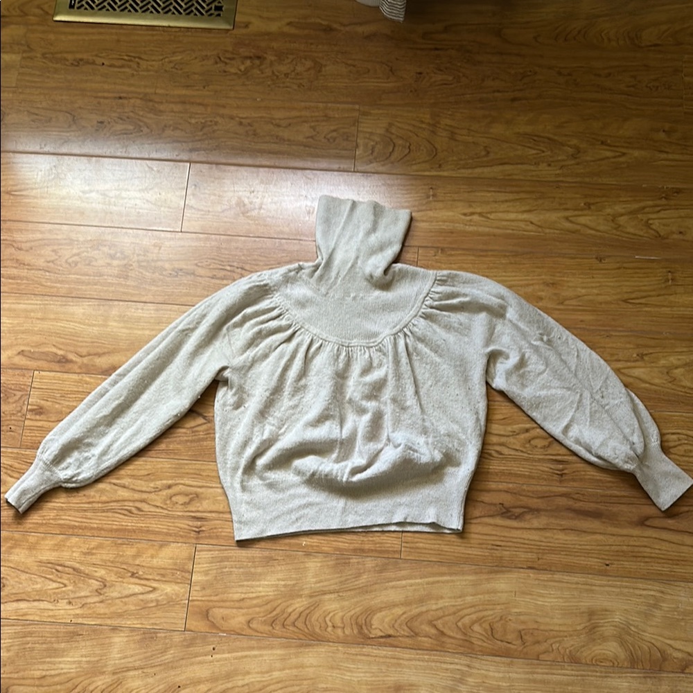 Madewell Cozy Cream Turtleneck Sweater